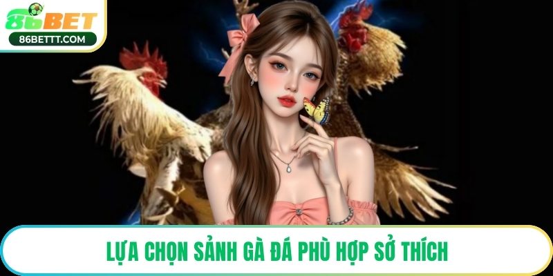 Lựa chọn sảnh gà đá phù hợp sở thích