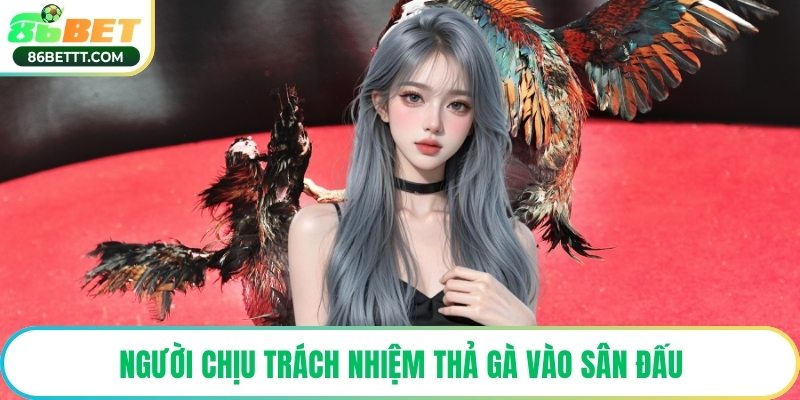 Người chịu trách nhiệm thả gà vào sân đấu